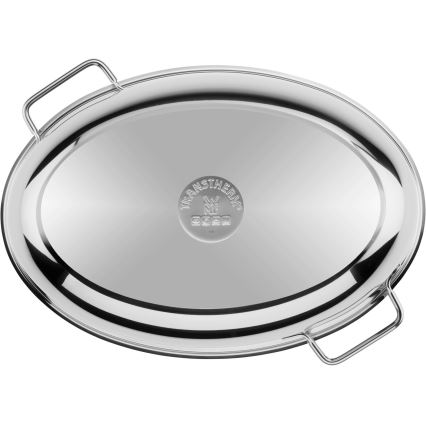 WMF - Fuente ovalada para asar con tapa  41x28,5 x18 cm acero inoxidable