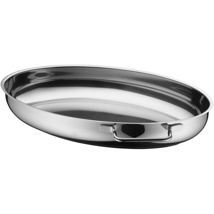 WMF - Fuente ovalada para asar con tapa  41x28,5 x18 cm acero inoxidable