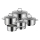 WMF - Juego de ollas 5pcs ASTORIA acero inoxidable