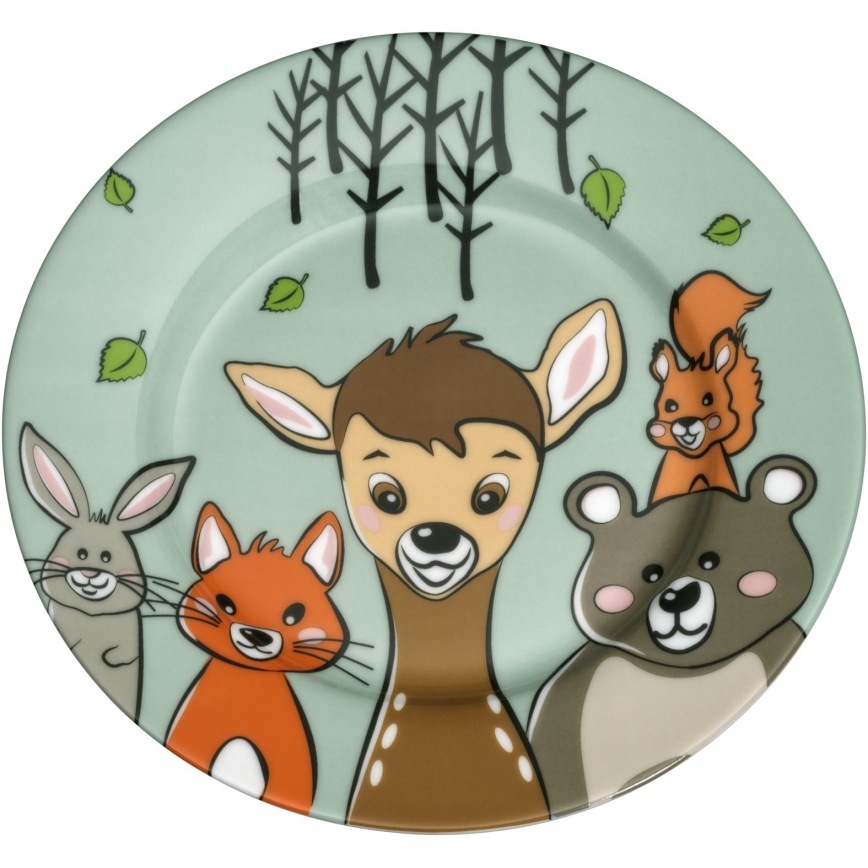 WMF - Juego de vajilla y cubiertos para niños FOREST FRIENDS 6uds