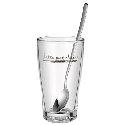 WMF - Juego de vasos y cucharitas para latte macchiato CLEVER & MORE 6 pz