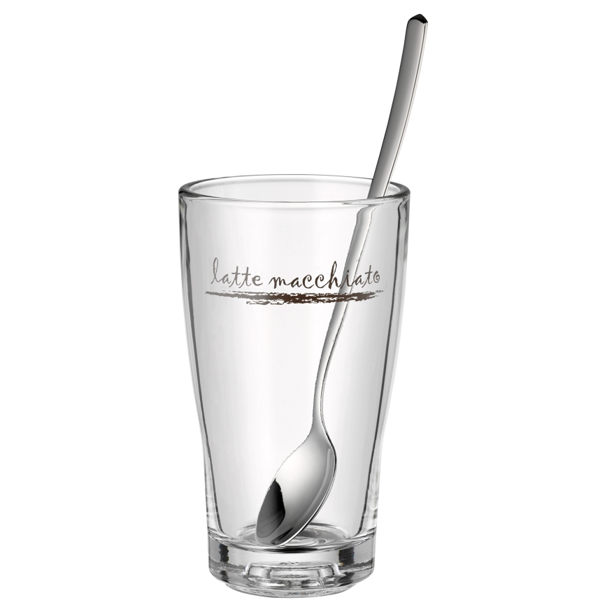 WMF - Juego de vasos y cucharitas para latte macchiato CLEVER & MORE 6 pz