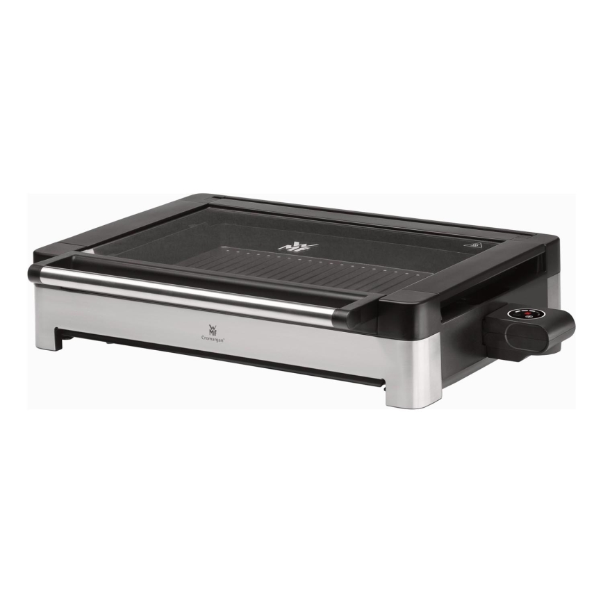 WMF - Parrilla eléctrica de mesa con tapa LONO 2200W/230V acero inoxidable