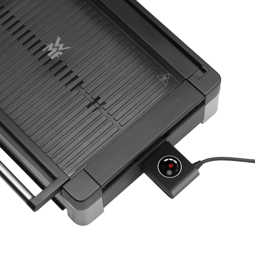 WMF - Parrilla eléctrica de mesa con tapa LONO 2200W/230V acero inoxidable
