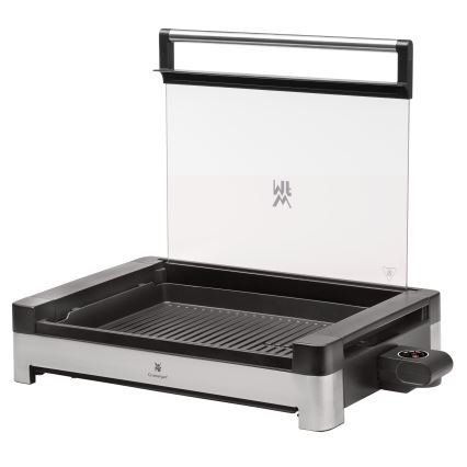 WMF - Parrilla eléctrica de mesa con tapa LONO 2200W/230V acero inoxidable