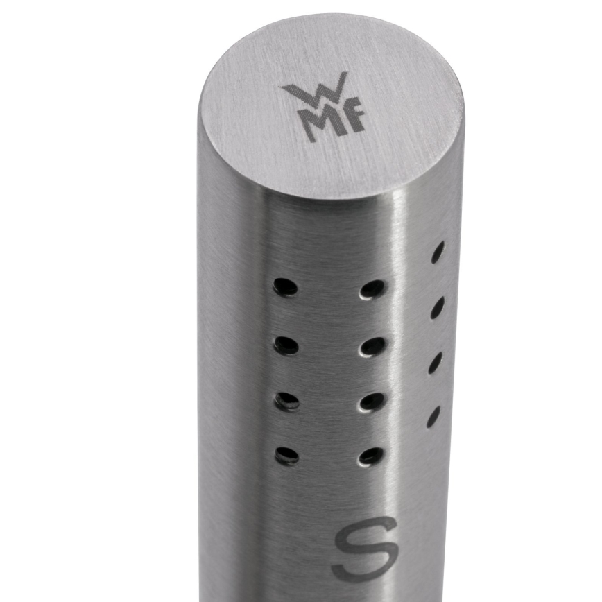WMF - Salero y pimentero de 2 piezas 7,8 cm madera de acacia negro