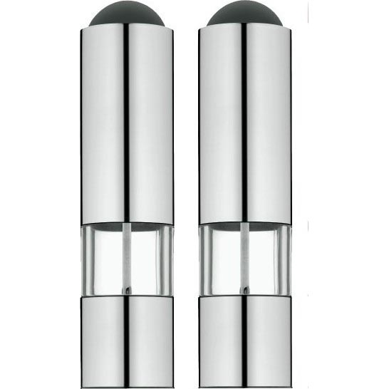 WMF - SET 2x Molinillo eléctrico para especias 6xAAA acero inoxidable