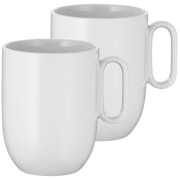 WMF - SET 2x Taza para café BARISTA 380 ml blanco