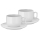 WMF - SET 2x Taza para capuchino con un platillo BARISTA 160 ml blanco