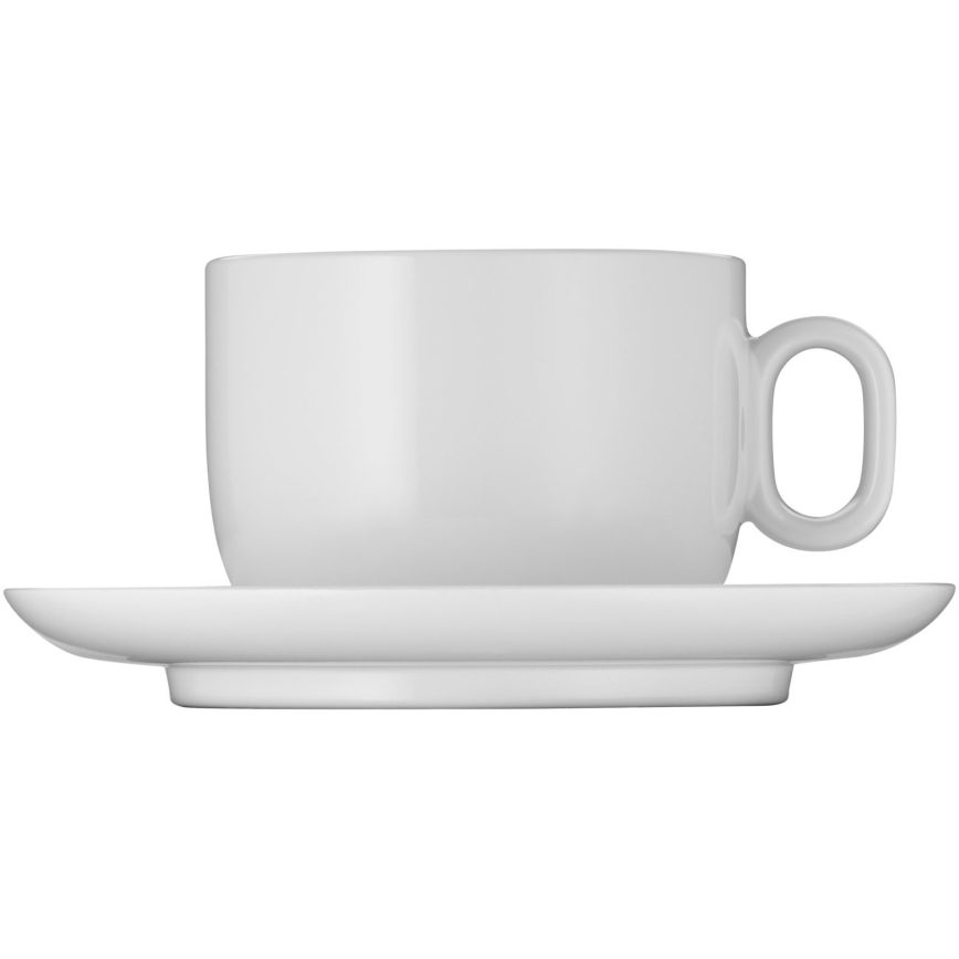 WMF - SET 2x Taza para capuchino con un platillo BARISTA 160 ml blanco