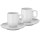 WMF - SET 2x Taza para espresso con platillo BARISTA blanco