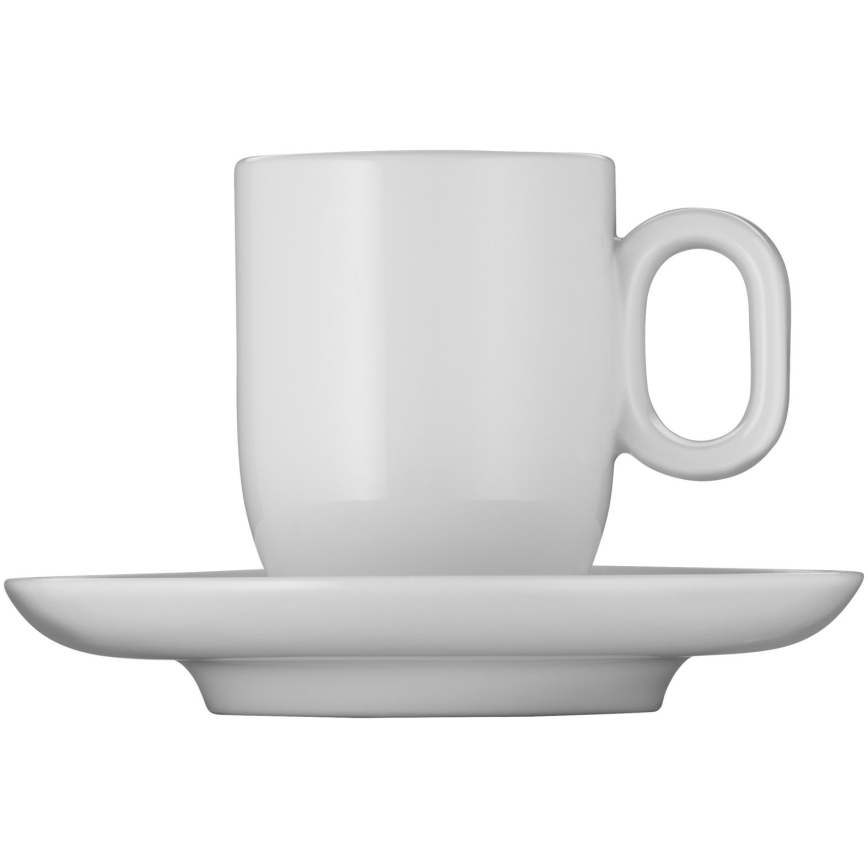 WMF - SET 2x Taza para espresso con platillo BARISTA blanco