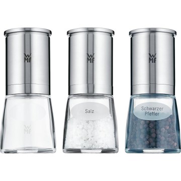 WMF - SET 3x Molinillo de especias DE LUXE acero inoxidable