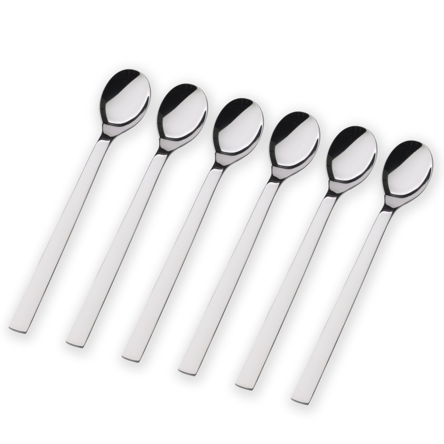 WMF - SET 6x Cucharita para latte macchiato NUOVA acero inoxidable