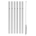WMF - SET 6x Pajillas de acero inoxidable BARIC + cepillo de limpieza