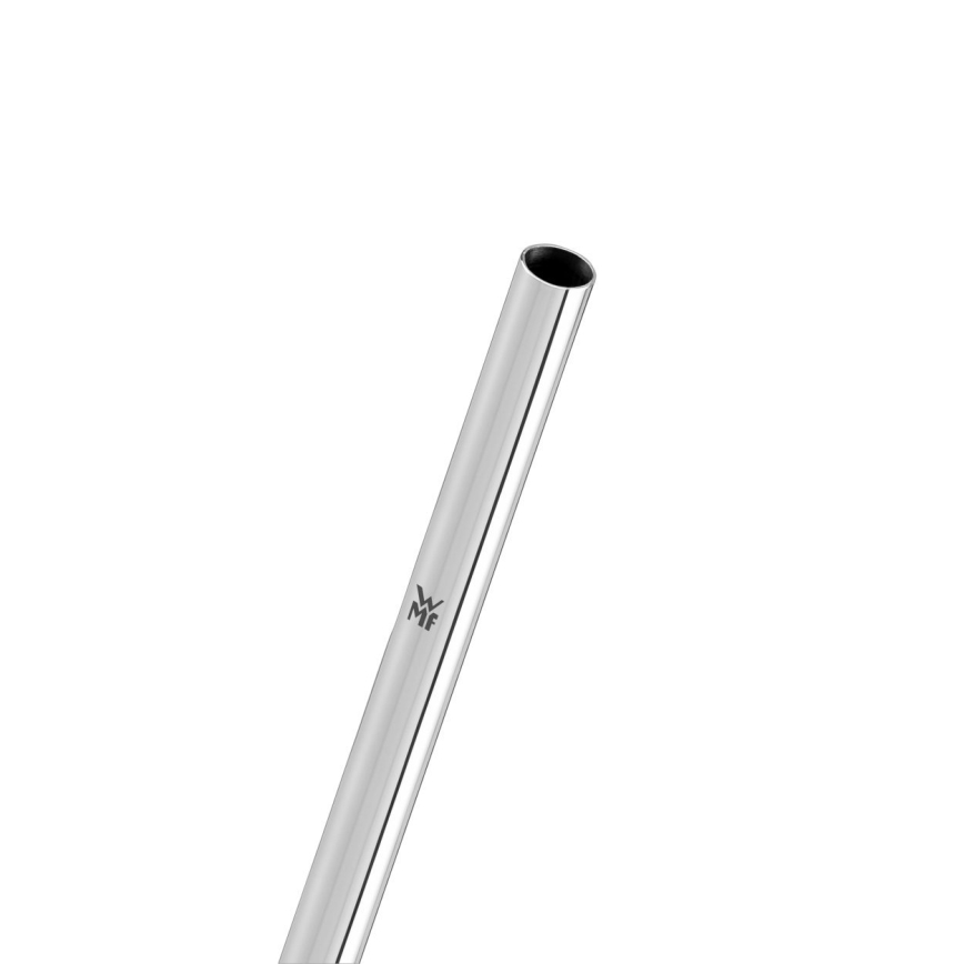 WMF - SET 6x Pajillas de acero inoxidable BARIC + cepillo de limpieza