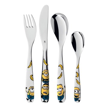 WMF - Set de cubiertos para niños 4 piezas minions