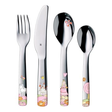 WMF - Set de cubiertos para niños Princesa Anneli 4 piezas