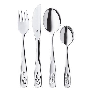 WMF - Set de cubiertos para niños ZOO 4 piezas