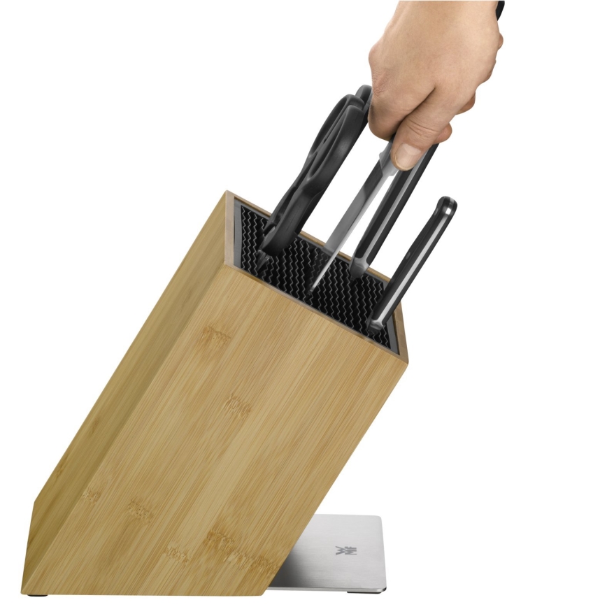 WMF - Soporte para cuchillos bambú/acero inoxidable