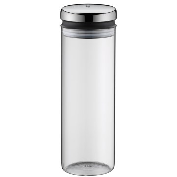 WMF - Tarro de vidrio para alimentos DEPOT 1,5l acero inoxidable