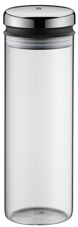 WMF - Tarro de vidrio para alimentos DEPOT 1,5l acero inoxidable