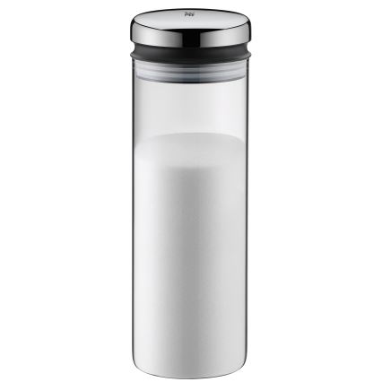 WMF - Tarro de vidrio para alimentos DEPOT 1,5l acero inoxidable