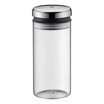 WMF - Tarro de vidrio para alimentos DEPOT 1l acero inoxidable
