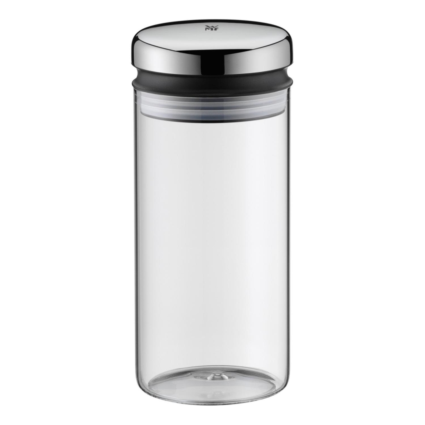 WMF - Tarro de vidrio para alimentos DEPOT 1l acero inoxidable