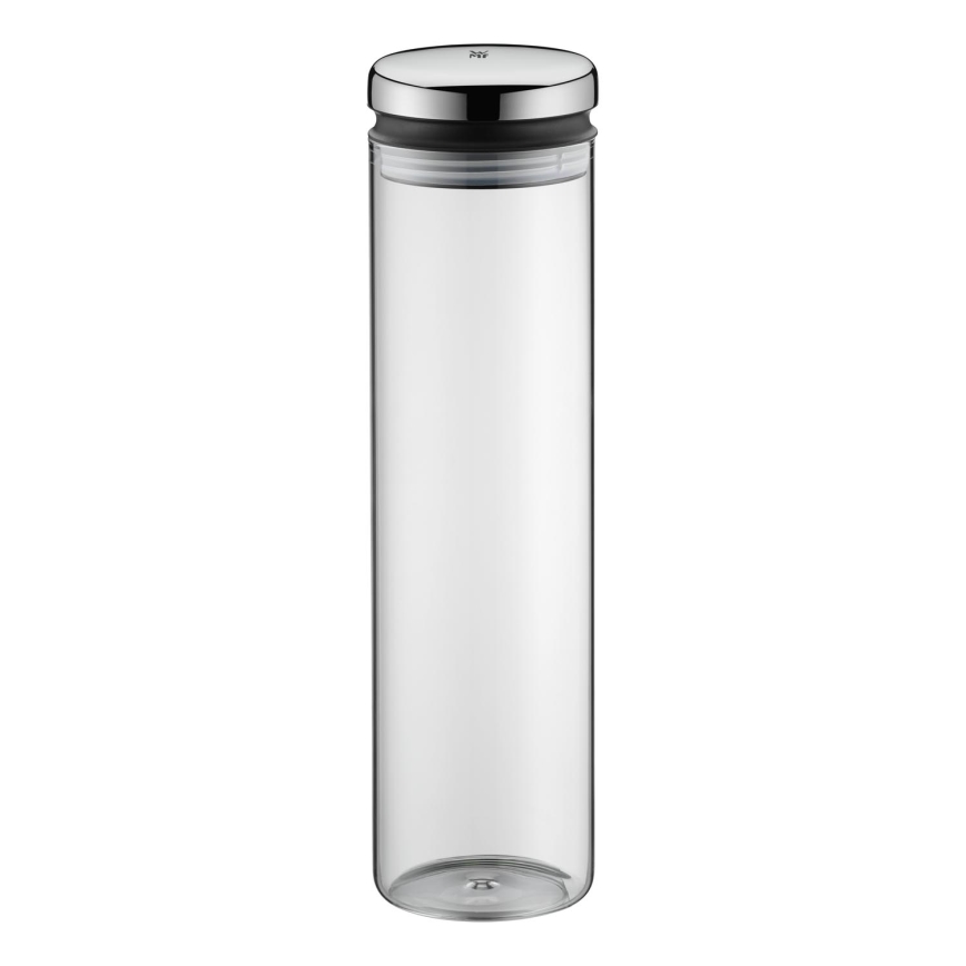WMF - Tarro de vidrio para alimentos DEPOT 2l acero inoxidable