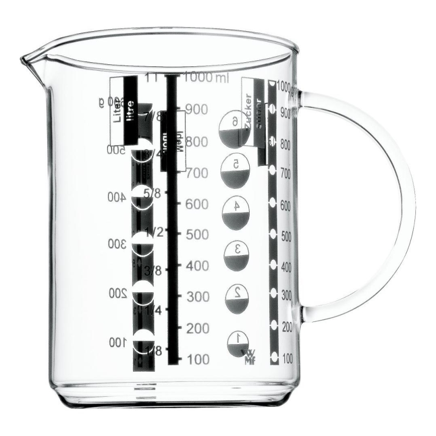 WMF - Taza medidora de vidrio GOURMET 1l