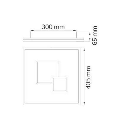 Wofi 11247 - Plafón LED regulable NADRA LED/27W/230V