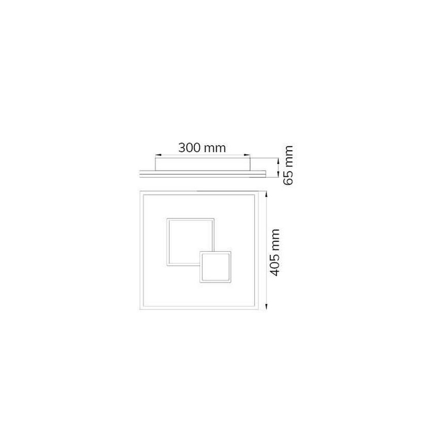 Wofi 11247 - Plafón LED regulable NADRA LED/27W/230V
