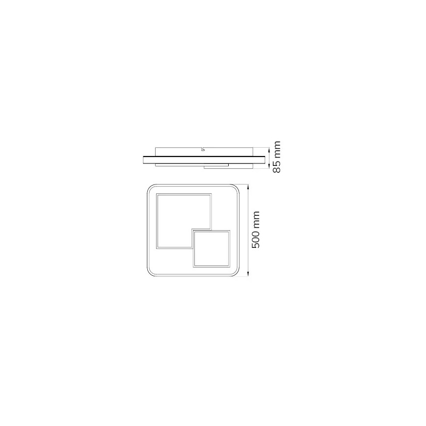 Wofi 11610 - Plafón LED regulable FELA LED/40,5W/230V 3000K