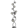Wofi 3014-905 - Lámpara LED de pie NANCY 9xG9/3,5W/230V cromo negro