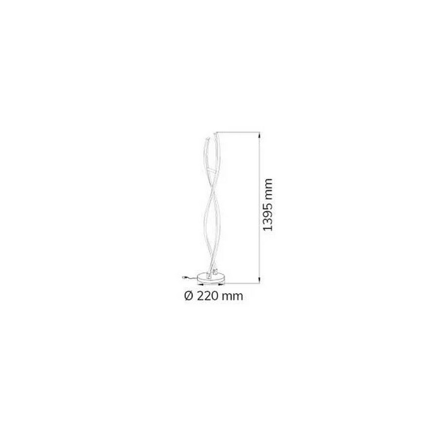 Wofi 3152.02.01.6000 - Lámpara de pie LED regulable IDANA 2xLED/14W/230V