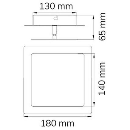 Wofi 451401709000 - Aplique LED FEY LED/8W/230V cromo