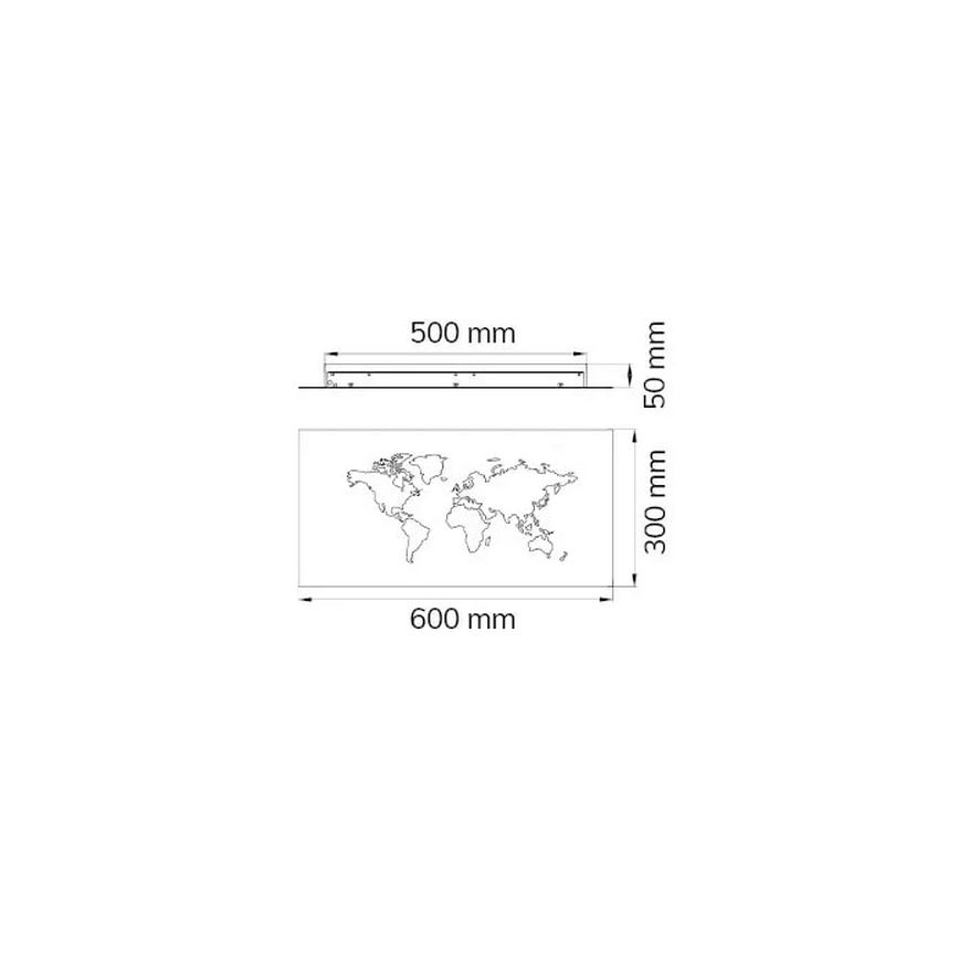 Wofi 4556.01.50.9600 - Aplique de decoración LED LINDA LED/26W/230V 3000K