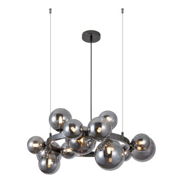 Wofi 5014-1505W - Lámpara LED colgante VILLA 15xG9/3W/230V negro