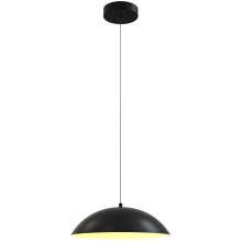 Wofi 6001-104 - Lámpara de araña LED regulable ROSCOFF LED/19W/230V negro/dorado