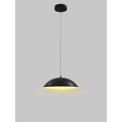 Wofi 6001-104 - Lámpara de araña LED regulable ROSCOFF LED/19W/230V negro/dorado