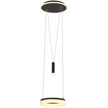 Wofi 6054-302 - Lámpara de araña LED regulable JESSE LED/15,5W/230V negro