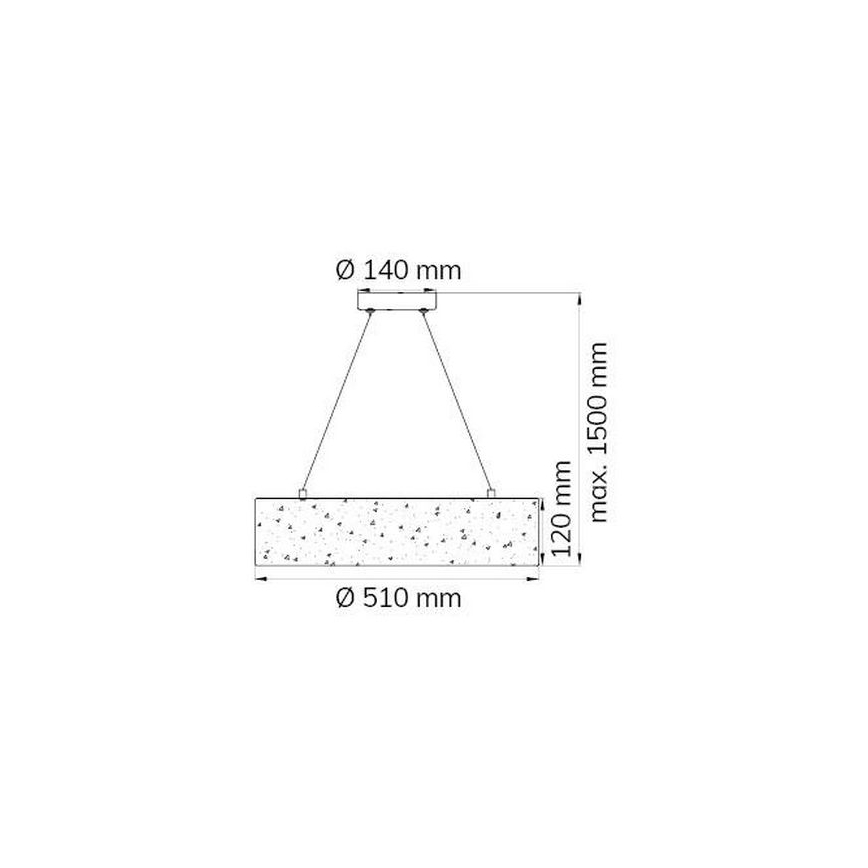 Wofi 6370.01.70.7000 - Lámpara LED colgante LEIKA LED/21W/230V