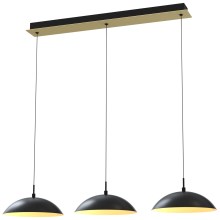 Wofi 7001-304 - Lámpara de araña LED regulable ROSCOFF LED/29W/230V negro/dorado