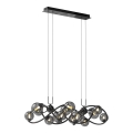 Wofi 7014-1405 - Lámpara LED colgante NANCY 14xG9/3,5W/230V negro/cromo brillante