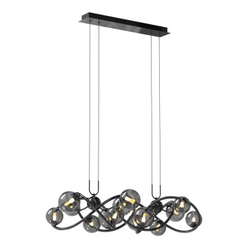 Wofi 7014-1405 - Lámpara LED colgante NANCY 14xG9/3,5W/230V negro/cromo brillante