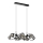 Wofi 7014-1405 - Lámpara LED colgante NANCY 14xG9/3,5W/230V negro/cromo brillante
