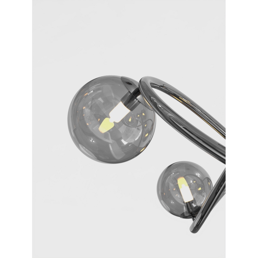 Wofi 7014-1405 - Lámpara LED colgante NANCY 14xG9/3,5W/230V negro/cromo brillante
