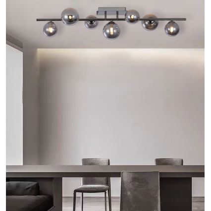 Wofi 7014-705W - Lámpara de techo LED VILLA 7xG9/3W/230V negro