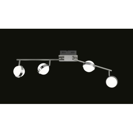 Wofi 7241.04.54.6000 - Foco LED regulable MONDE 4xLED/6W/230V